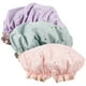 thumbnail image 1 of GOOHOCHY gorros de baño de doble capa, impermeables, portátiles y para el pelo., 1 of 8