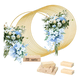 thumbnail image 2 of 15 pzs Centro De Mesa Con Forma De Aro Floral Metal Boda 30cm Belug, Dorado, 2 of 5