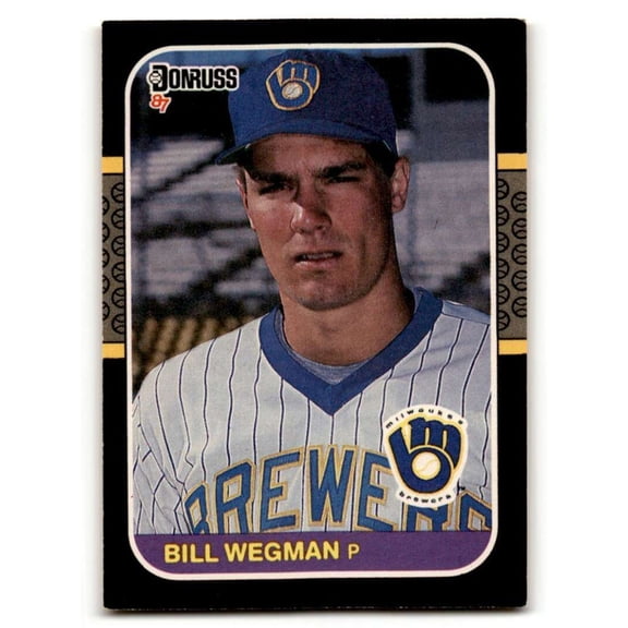 1987 Donruss Bill Wegman #109 Base Set Milwaukee Brewers Baseball Card EX/NM