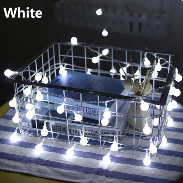 Guirnalda de luces LED con alimentación por USB o batería, accesorio resistente al agua, ideal para exteriores, decoración de iluminación para fiestas navideñas y bodas