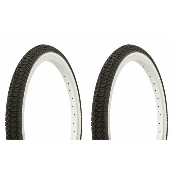 Tire set. 2 Tires. Two Tires Duro 20" x 1.75" Black/White Side Wall.bike Tires,lowrider bike Tires, lowrider bicycle Tires,bmx bike Tires,chopper bike Tires