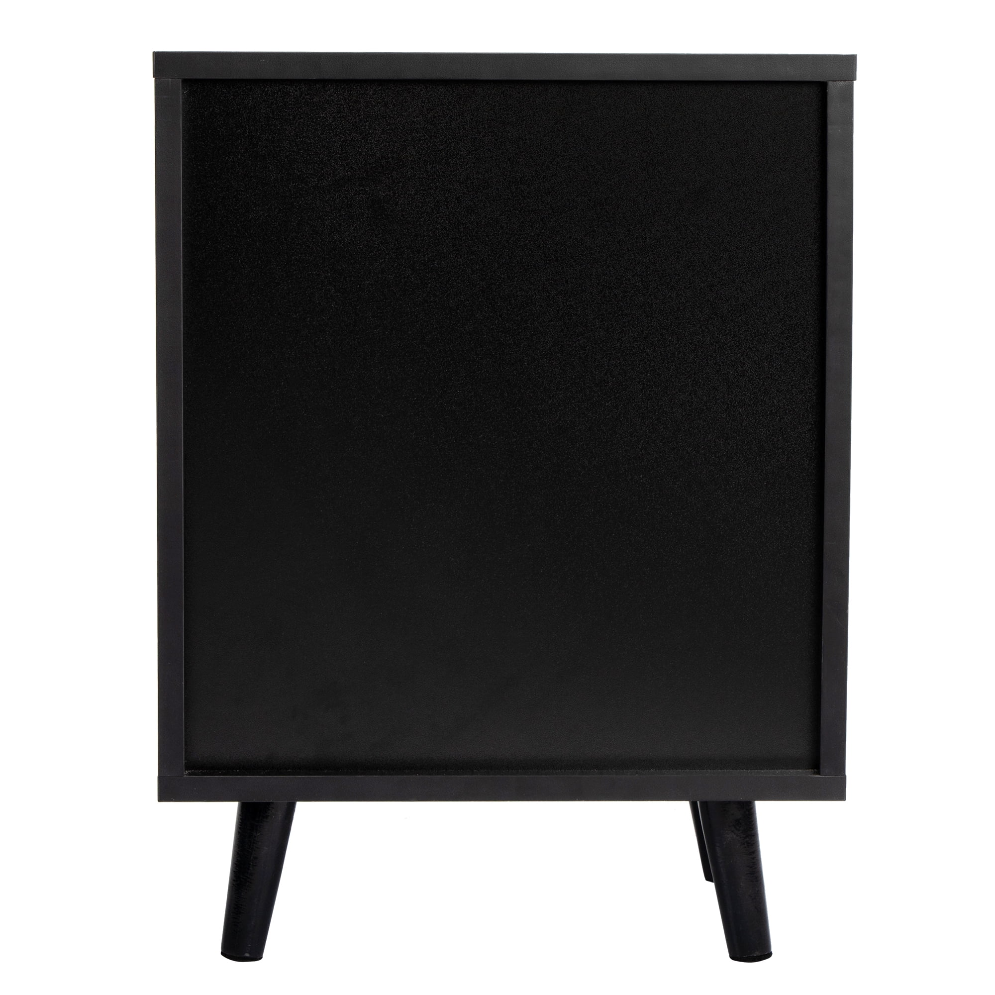 Kadyn Night Stand Set of 2 for Bedroom, Modern Bedside Table with a Drawer for Nursery, Solid Wood Sofa Side End Table for Bedroom with Legs, Black Kadyn Night Stand Set of 2 for Bedroom, Modern Bedside Table with a Drawer for Nursery, Solid Wood Sofa Side End Table for Bedroom with Legs, Black