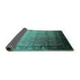 thumbnail image 2 of Ahgly Company Indoor Square Oriental Turquoise Blue Industrial Area Rugs, 5' Square, 2 of 4