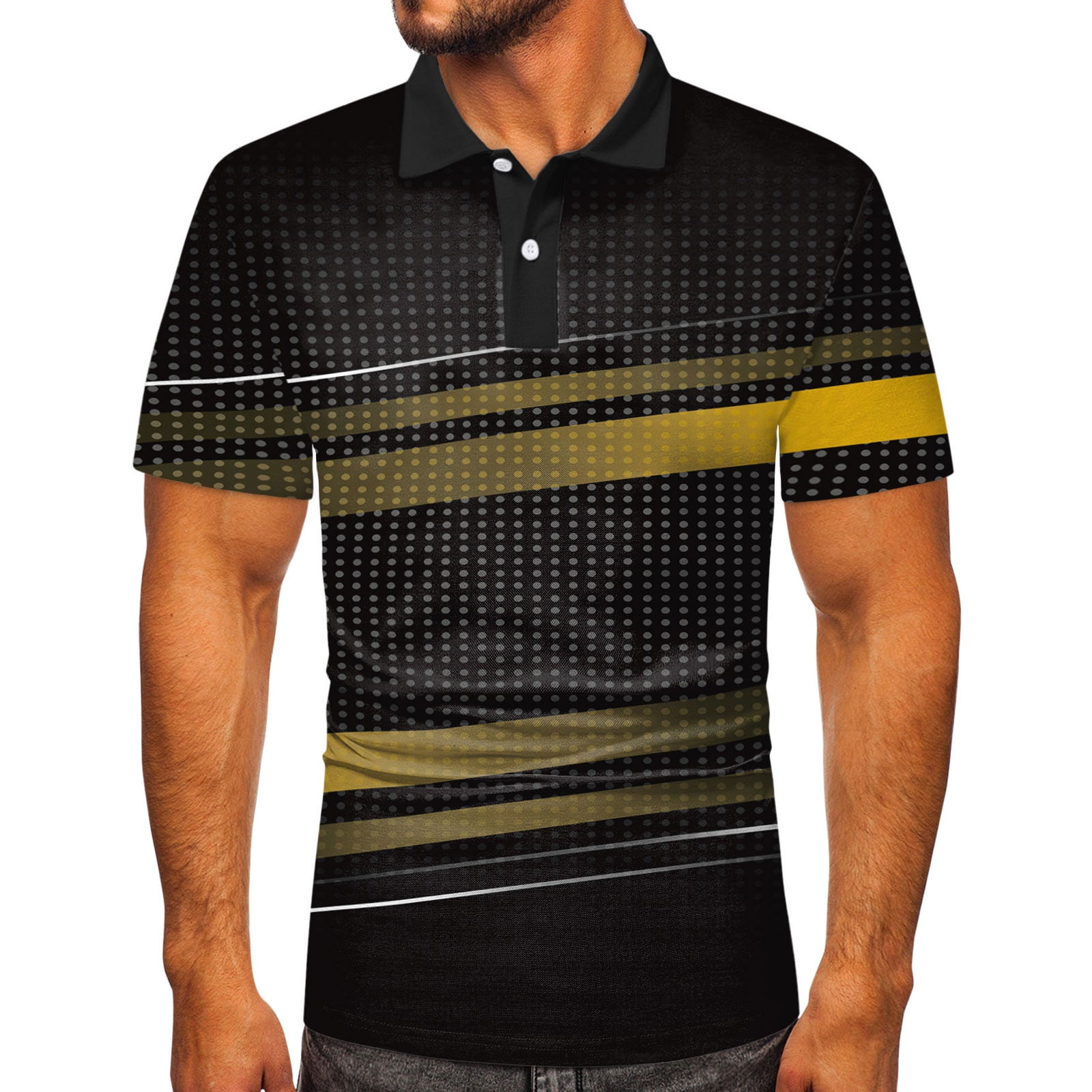 Occlusie kreupel ouder Larisalt Mens Polo Shirts Slim Fit,Men's Quick Dry Golf Shirts Moisture  Wicking Performance Color Block Casual Short Sleeve Polo Shirt Black,S -  Walmart.com