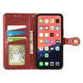 thumbnail image 2 of Wallet Case for iPhone 14 Magnetic Clasp Folio Kickstand Premium Leather Case with Hand Strap, [RFID Blocking] Credit Card Slots Shockproof TPU Inner Cover For iPhone 14, Red, 2 of 9