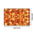thumbnail image 2 of ZICANCN Area Rugs Doormat , Explosive Fire Flames Facecloth Non-Slip Floor Mat Rug for Living Room Kitchen Sink Area Indoor Outdoor Entrance 72"x48", 2 of 9