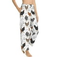 thumbnail image 2 of Uemuo Retro Rooster Pattern Women's Wide Leg Palazzo Lounge Pants with Pockets Light Weight Loose Comfy Casual Pajama Pants-Large, 2 of 9