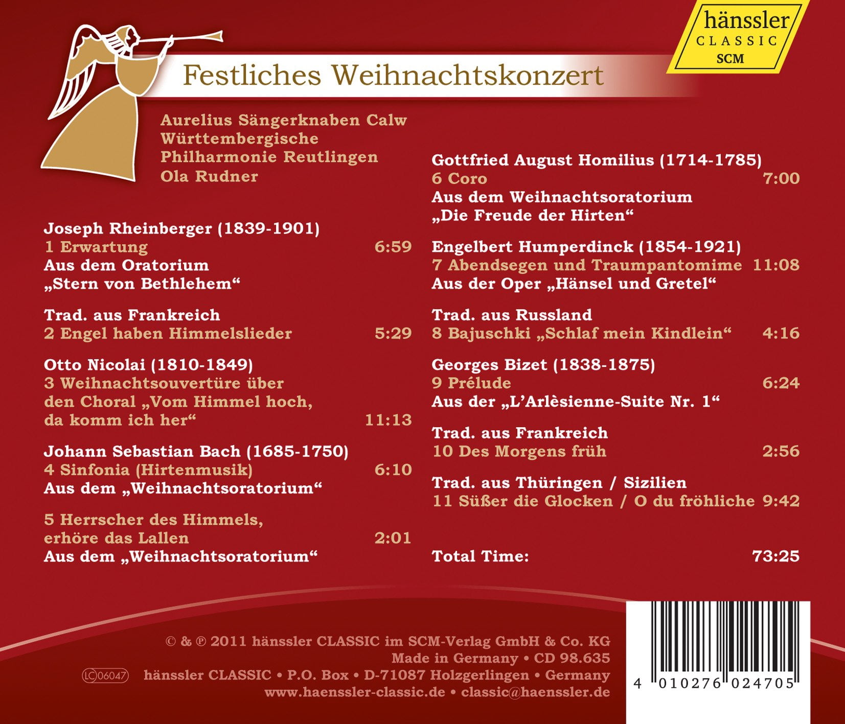 Aurelius-S Ngerknaben Chor - Festliches Weihnachtskonzert - Music & Performance - CD