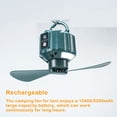 thumbnail image 3 of Bearachild Ventilador de techo para tienda de campaña, enfriador de aire silencioso con pilas recargables, gancho colgante, banco de energía de Electrodomésticos Verde/5200 mah Bearachild HA065474-02, 3 of 6