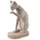 thumbnail image 5 of 2x Retro Egipcio Mau Gato Estatua Escultura Tallada A Mano Estatuilla Zulema Arenisca Mau Egipcio, 5 of 8