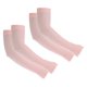 thumbnail image 1 of Uxcell 2 pares de mangas para brazos, protección solar, mangas de enfriamiento con agujero para el pulgar para deportes y senderismo, rosa, 1 of 1
