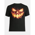 thumbnail image 5 of Halloween Men's Evil Pumpkin Graphic Tee from Way to Celebrate, Sizes XS-3XL, 5 of 5