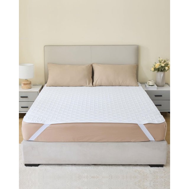 KANECH Alèses de Lit Format Grand (60"x80 Pouces) avec Sangles (1 Paquet), Lavables et Imperméables, Alèse pour Incontinence à Forte Absorption, Réutilisable pour Adultes et Enfants