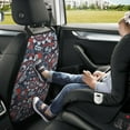 thumbnail image 5 of Paisley Print red Mats Back Seat Protectors, Car Seat Protector Vehicle Organizers Waterproof Cover Back Seat Cover for Kids with 3 Storage Pockets 2 Pack, 5 of 5