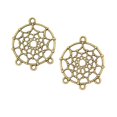 thumbnail image 2 of Conectores Colgantes BLESIY 20 Piezas de Bronce Temáticos para Collares Círculos Web, 2 of 7