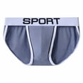 thumbnail image 4 of Men's Boxer Briefs Compression Briefs 2x Underwear Men's Underwear Mens Sports Wading Male Lingerie Men Comfort Band Men Brief Back Door under Pant Triangle Grey 2XL, 4 of 9