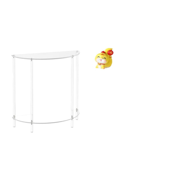 Mesita de noche de acrílico,Mesa auxiliar de acrílico transparente Mesa auxiliar transparente en capas,Estatua de serpiente de dibujos animados,Estatua de serpiente de dibujos