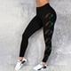 thumbnail image 1 of MKLEKYY Leggings deportivos para mujer, leggings de entrenamiento a la moda, pantalones con estampado de bloques de color, leggings suaves y elásticos. 1468, 1 of 3