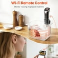 thumbnail image 2 of Precision Sous Vide Machine (1100W) - WIFI Enabled Immersion Circulator with Touchscreen, 10 Presets, App Control for Accurate Cooking, 2 of 15