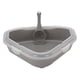 thumbnail image 2 of Bandeja de arena para gatos, caja de arena para gatos, bandeja de entrenamiento para gatos de esquina, bandeja de arena, Gris, 2 of 9