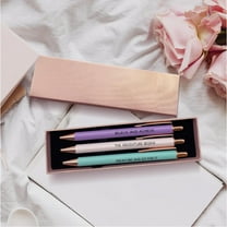 WXLCISI Pastel Pens, Graduation Gifts, Religious Gifts for Women, Bible No Bleed Through Cool Fancy Pens for Women, Nurse Journaling Cute Pretty Chic Nice Pen Set