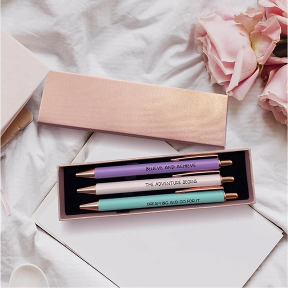 WXLCISI Pastel Pens, Graduation Gifts, Religious Gifts for Women, Bible No Bleed Through Cool Fancy Pens for Women, Nurse Journaling Cute Pretty Chic Nice Pen Set