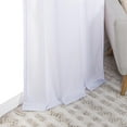 thumbnail image 5 of Aurora Home  Cotton Blend Rod Pocket and Backtab Curtains- Set of 2 White - 96"L, 5 of 5