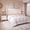 White flannel, variant on Modern Wingback Headboard Platform Bed Frame – Suede Upholstered, Sturdy Wooden Slats, No Box Spring Needed, Easy Assembly, Bedroom Furniture