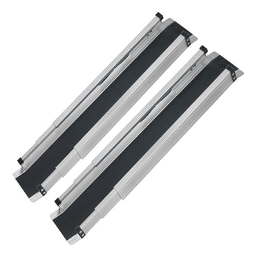 DMI 5 ft Telescoping Adjustable Wheelchair Ramps, Portable Aluminum Pair, 3–5 ft Length, 660 lb Capacity