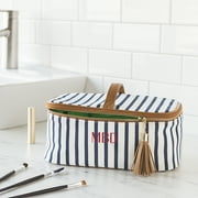 Personalized Striped Cosmetic Case