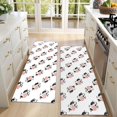thumbnail image 4 of Kitchen Rugs Sets Of 2,White Cow Flip Pattern Anti Fatigue Kitchen Mat Rugs Non Slip Washable,Decorative Kitchen Floor Mats for Kitchen,Sink,Laundry,17"X47", 4 of 5