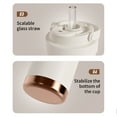 thumbnail image 4 of Ceramic Interior Coffee Cup for Women Large Capacity Double Layer Insulated Straw Water Bottle Leak Proof Drinkware, 4 of 7