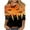 ZQR7-Multicolor, variant on VKOYWKM 3/4 Sleeve T Shirts for Women Halloween Ghost Pumpkin Bat Graphic T Shirt Crew Neck Halloween Party Tops Funny Spooky Print Tees