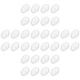 thumbnail image 2 of 100 pares de almohadillas nasales para gafas: almohadillas nasales transparentes a presión, piezas de puente antideslizantes de repuesto para monturas de gafas., 2 of 4