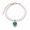 blue, variant on Pearl Pet Necklace for Cats and Small Dogs, Elegantly Adjustable Bead Collar with Extender Chain and Crystal Pendant, Perfect for Weddings, Birthdays, and Holiday Photo Shoots