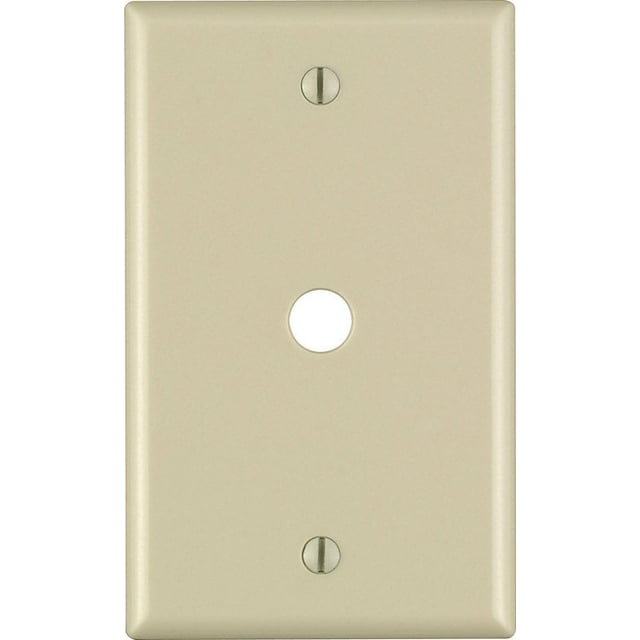 Placa de pared Leviton Ivory de 1 banda de plástico termoendurecible
