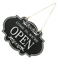 thumbnail image 4 of Shisuyan Business Door Sign Vintage Style Double Sided Rectangle 1Pcs 12x8in, 4 of 9