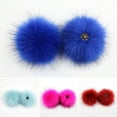 thumbnail image 2 of Aellinatey Pom Poms Fluffy Pompoms Faux Fur Puff Ball with Press Button for DIY Ornament, 2 of 21