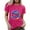 2-Hot Pink, variant on Arlun Retro 80's & 90's T-Shirts for Women Vintage Neon 80th and 90th Colorful Graphic Print Short Sleeve Tee Shirt Rave Theme Party Tshirt Plus Size Crew Neck Tee Tops 2-Hot Pink XL