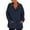 Navy, variant on Timegard Sweatshirts for Women Long Sleeve Half Zip Pullover Oversized Fall Winter Casual Comfy Clothes