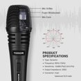 thumbnail image 3 of Dynamic Karaoke Microphone for Singing with 16.4ft XLR Cable, Metal Handheld Mic Compatible with Karaoke Machine/Speaker/Amp/Mixer for Karaoke Singing, Speech, Wedding and Outdoor Activity, 3 of 7