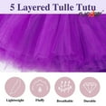 thumbnail image 5 of Tutu Skirts And Socks for Women Adults Fluffy Dance Ballet Bubble Skirt Puffy Elastic Tulle Short Skirts Halloween Christmas Costume, 5 of 6