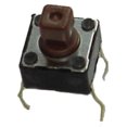 thumbnail image 1 of SDTX-648-N - PUSH SWITCH MOM 1P1T NO PCST SQR 6X6MM ACTUATOR HT 3.8MM BROWN (2 pcs/pkg), 1 of 1