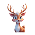 thumbnail image 4 of Cartoon Deer Stickers, Waterproof Christmas Sticker for Water Bottle Laptop Phone Cases Planner Skateboard Luggage Helmet Party Favor Decor, Ideal for Adults Teens Teacher Rewards, 4 of 9