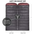 thumbnail image 4 of TETON Sports Celsius XXL Sleeping Bag; Great for Family Camping; Free Compression Sack, 4 of 12
