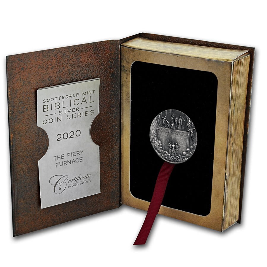 「燃える炉（The Fiery Furnace）」２oz 銀貨 2020 2 oz Silver Coin - Biblical Series (The Fiery Furnace