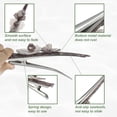 thumbnail image 6 of Unique Bargains 2 Pcs Metal Long Duckbill Hair Clips Large Crocodile Hair Clips for Women 5.31"x1.57" Gray Light Coffee, 6 of 6
