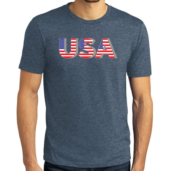 Buy Cool Shirts Mens 3D USA Patriotic Americana T-shirt, Extra-Small Navy Frost