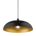 thumbnail image 5 of 49233-68 Livex Lighting Amador - 1 Light Pendant In Transitional Style-13.75 Inches Tall and 17.75 Inches Wide-Shiny Black/Polished Chrome Finish, 5 of 9
