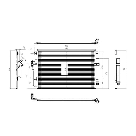 TYC 4240 Replacement Condenser for Mercedes-Benz Sprinter